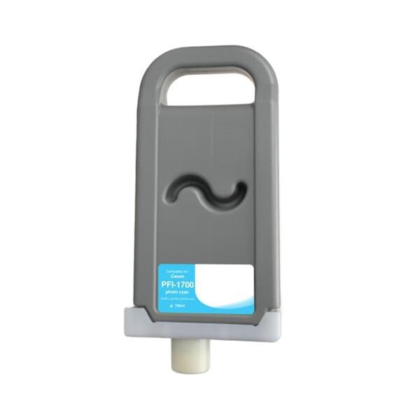 Wf Non-OEM New Photo Cyan Wide Format Ink Cartridge for Canon PFI-1700 WCPFI1700PC - main